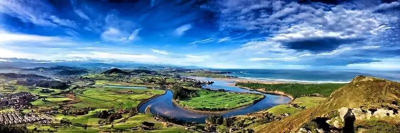 playas de liencres mogro desde el alto de la picota